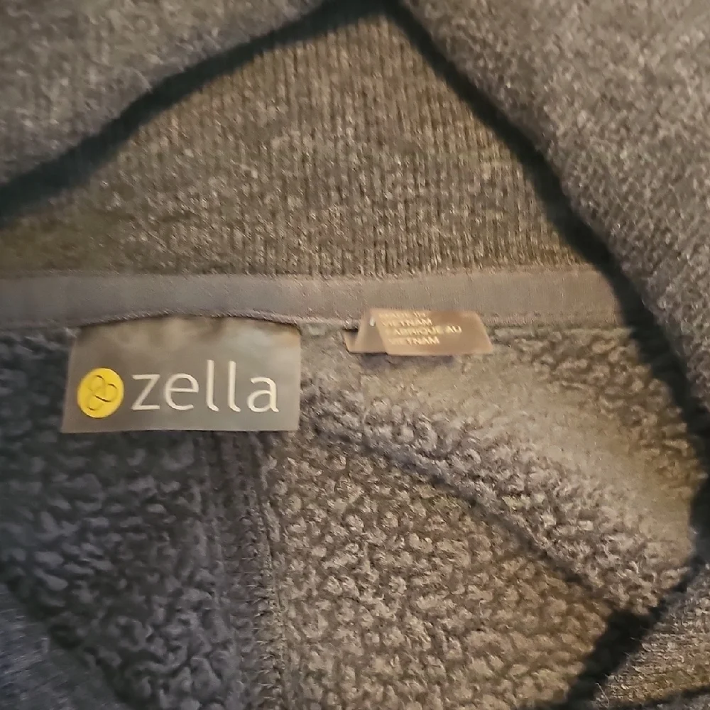 Zella Charcoal Fleece Hoodie - Picture 3 of 4